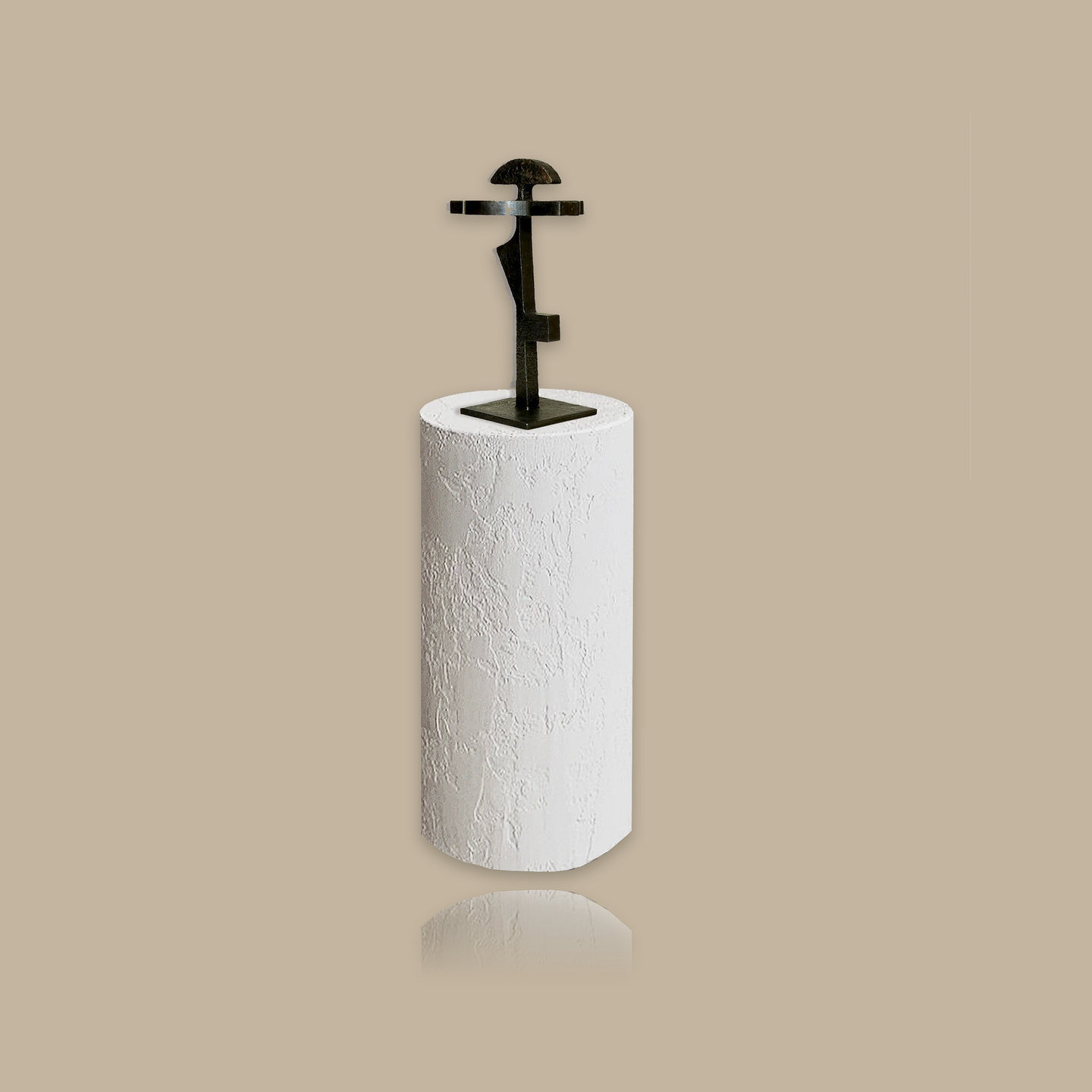 Rhea Textured Cylindrical Display Column Short