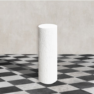 Rhea Textured Cylindrical Display Column Tall