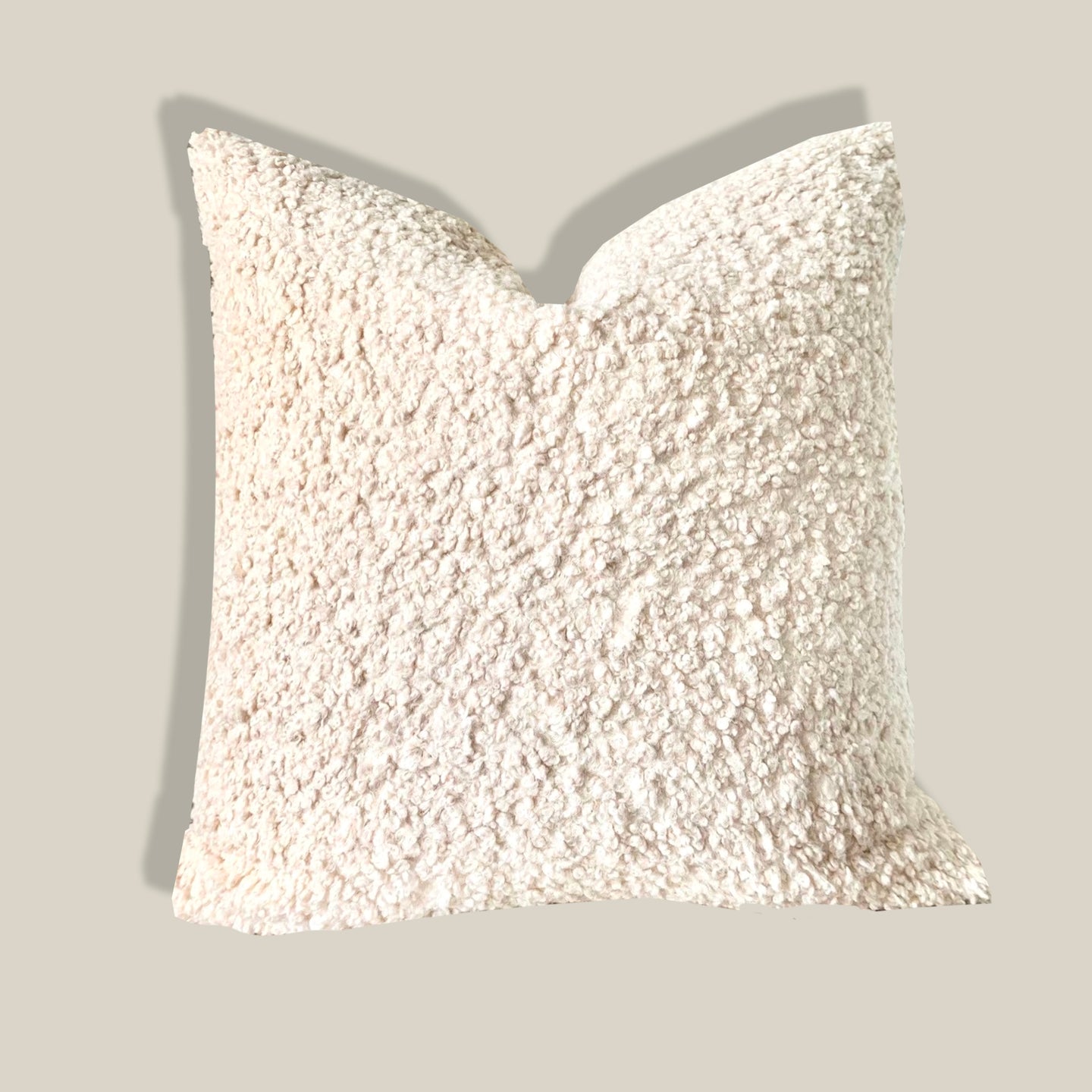 Ivory Premium Boucle Accent Cushion